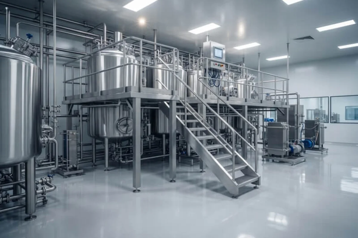 Pharmabereich AISI 316L Reinraumtanks & Edelstahlbühnen